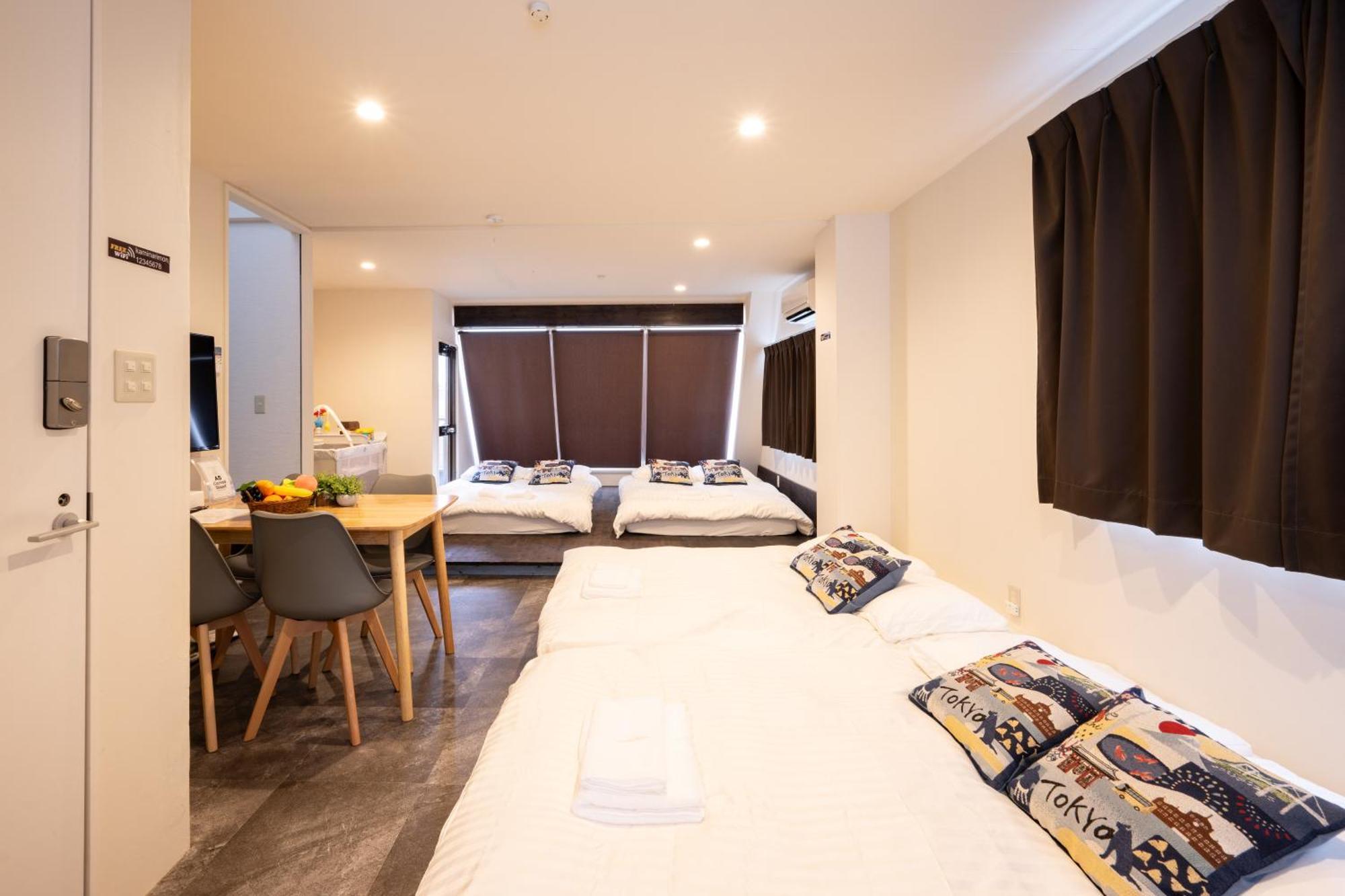 Thunder Hotel -雷門サンダーホテル- 浅草駅から徒歩5分 ベビー用品付き ファミリーも歓迎 大人8名もok!! Präfektur Tokio Exterior foto