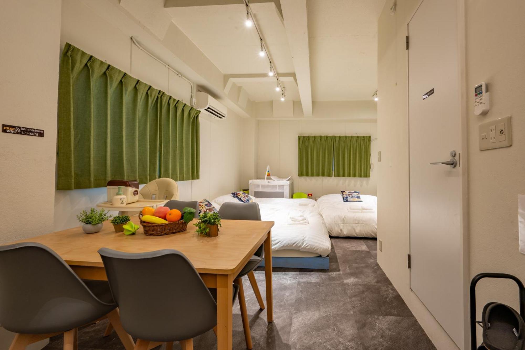 Thunder Hotel -雷門サンダーホテル- 浅草駅から徒歩5分 ベビー用品付き ファミリーも歓迎 大人8名もok!! Präfektur Tokio Exterior foto